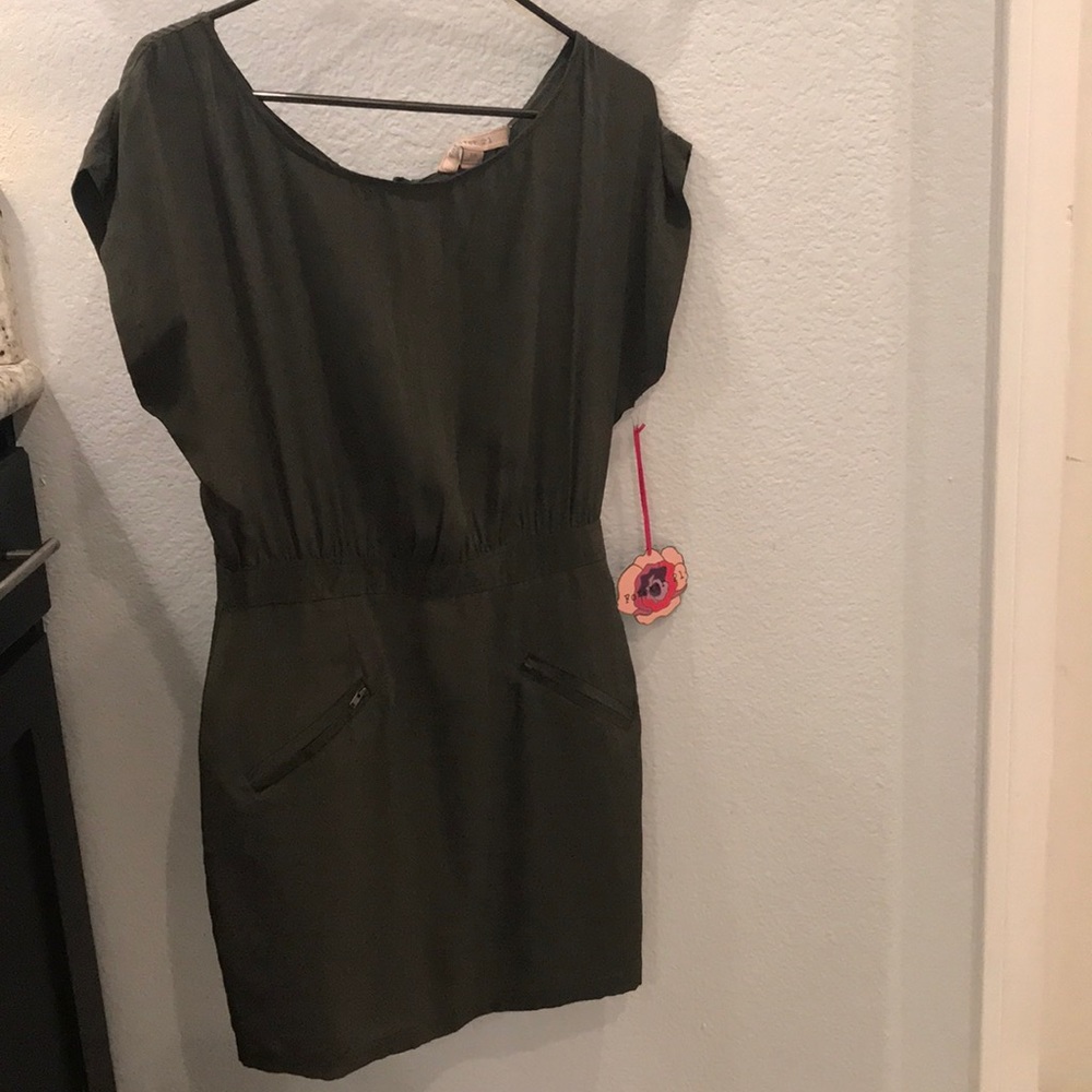 Olive color dress